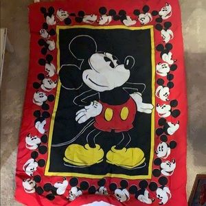 Vintage Mickey Mouse Twin Bedding Set